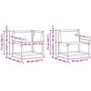 Lauko sofos komplektas 5 vnt. Balta ir kreminė