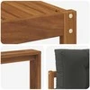 Lauko sofos komplektas su pagalve 5 pcs Natūralus ir antracitas