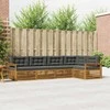 Lauko sofos komplektas su pagalve 5 pcs Natūralus ir antracitas