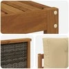 Lauko sofos komplektas 6 pcs Natūralus ir bežinis