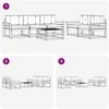 Lauko sofos komplektas su pagalve 6 pcs Natūralus ir antracitas