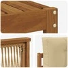 Lauko sofos komplektas 6 pcs Natūralus ir bežinis