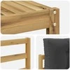 Lauko sofos komplektas su pagalve 6 pcs Balta ir antracito
