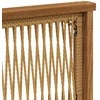 Lauko sofos komplektas su pagalve 6 pcs Natūralus ir bežinis
