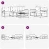 Lauko sofos komplektas su pagalve 6 pcs Natūralus ir antracitas