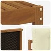 Lauko sofos komplektas su pagalve 6 pcs Natūralus ir grietinėlė