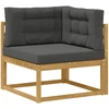 Lauko sofos komplektas su pagalve 6 pcs Balta ir antracito