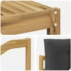 Lauko sofos komplektas su pagalve 6 pcs Balta ir antracito
