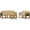 Lauko sofos komplektas su pagalve 6 pcs