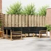 Lauko sofos komplektas su pagalve 6 pcs Balta ir juoda