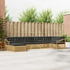 Lauko sofos komplektas su pagalve 7 pcs Balta ir antracito