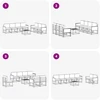Lauko sofos komplektas su pagalve 7 pcs Natūralus ir antracitas