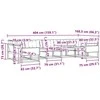 Lauko sofos komplektas 7 vnt. Natūrali ir juoda
