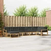 Lauko sofos komplektas su pagalve 7 pcs Balta ir antracito