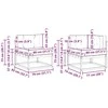 Lauko sofos komplektas 8 vnt. Natūralus ir grietinėlė