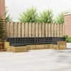 Lauko sofos komplektas su pagalve 7 pcs Balta ir antracito