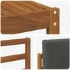 Lauko sofos komplektas su pagalve 8 pcs Natūralus ir antracitas