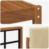 Lauko sofos komplektas su pagalve 8 pcs Natūralus ir bežinis
