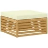 Lauko sofos komplektas su pagalve 8 pcs Balta ir kreminė