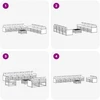Lauko sofos komplektas su pagalve 9 pcs Natūralus ir antracitas