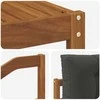 Lauko sofos komplektas su pagalve 9 pcs Natūralus ir antracitas