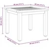 Lauko stalas Natūrali ir pilka 45 x 45 x 38 cm