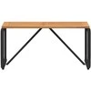 Lauko stalas Juoda ir Ruda 80 x 40 x 40 cm poliratanas