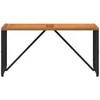 Lauko stalas Juodas 80 x 40 x 40 cm Plienas ir poli ratanas