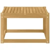 Lauko stalas Kietos akacijos mediena Balta 59 x 59 x 37 cm