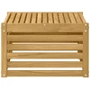 Lauko stalas Kietos akacijos mediena Balta 59 x 59 x 37 cm