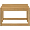Lauko stalas Kietos akacijos mediena Balta 59 x 59 x 37 cm