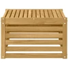 Lauko stalas Kietos akacijos mediena Balta 59 x 59 x 37 cm