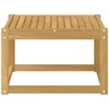 Lauko stalas Kietos akacijos mediena Balta 59 x 59 x 37 cm