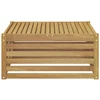 Lauko stalas Kietos akacijos mediena Balta 79 x 79 x 37 cm
