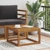 Lauko stalas Kietos akacijos mediena Natūrali 59 x 59 x 37 cm