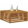 Lauko stalas Kietos akacijos mediena Natūrali 79 x 79 x 37 cm