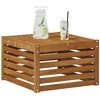 Lauko stalas Kietos akacijos mediena Natūrali 59 x 59 x 37 cm