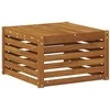 Lauko stalas Kietos akacijos mediena Natūrali 59 x 59 x 37 cm