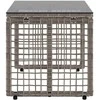 Lauko stalas Pilka ir juoda 80 x 40 x 40 cm