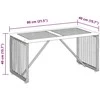 Lauko stalas Pilka ir ruda 80 x 40 x 40 cm poliratanas