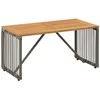 Lauko stalas Pilka ir ruda 80 x 40 x 40 cm poliratanas