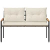 Lauko suolas 2 -Seater 116 x 67,5 x 72 cm poliratanas