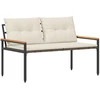 Lauko suolas 2 -Seater 116 x 67,5 x 72 cm poliratanas
