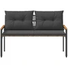 Lauko suolas 2 -Seater 116 x 67,5 x 72 cm poliratanas
