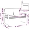 Lauko baldų komplektas Lauko suolas Bežė ir kreminė balta 107 x 61 x 80 cm poliratanas