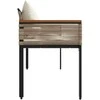 Lauko suolas Bežė ir kreminė balta 117 x 54 x 74.5 cm