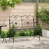 Sodo suolas Juoda 104 x 54 x 93 cm Plienas