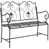 Sodo suolas Juoda 104 x 54 x 93 cm Plienas