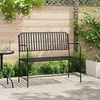 Sodo suolas Juoda 103,5 x 51,5 x 90 cm Plienas