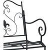 Sodo suolas Juoda 104 x 54 x 93 cm Plienas